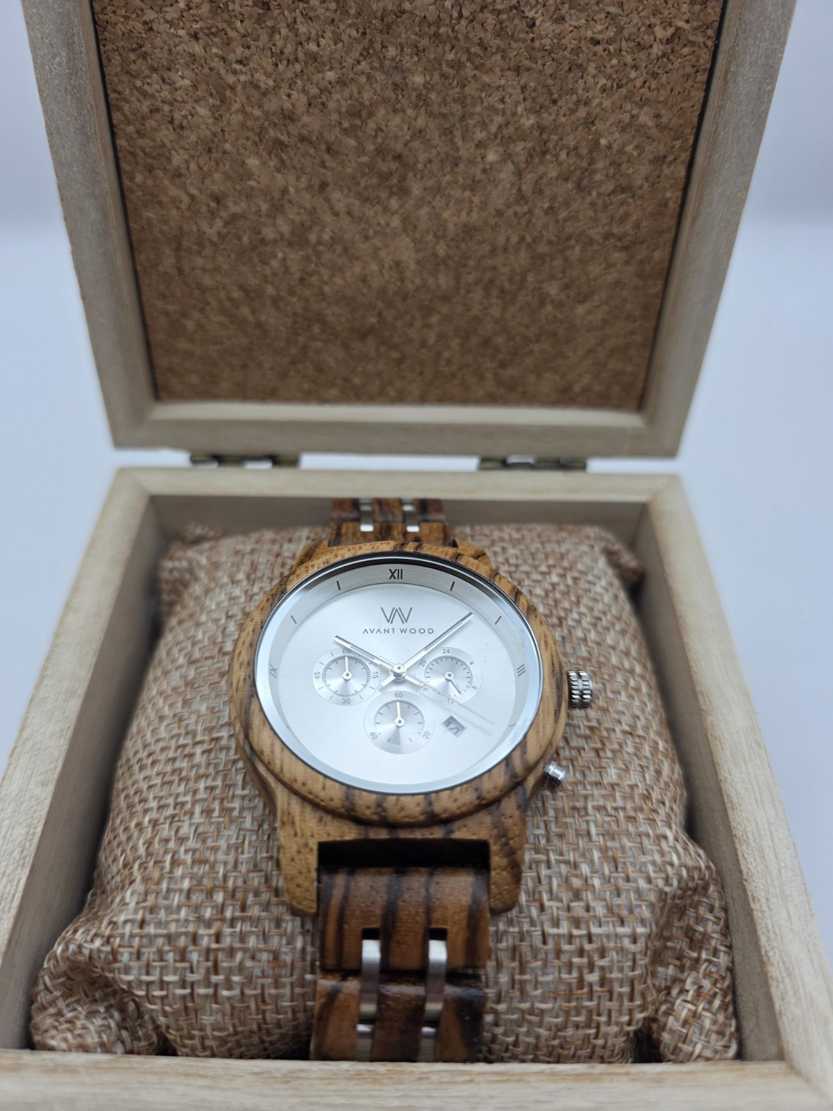 Avant Wood Chronos Orient Silver Womans Watch