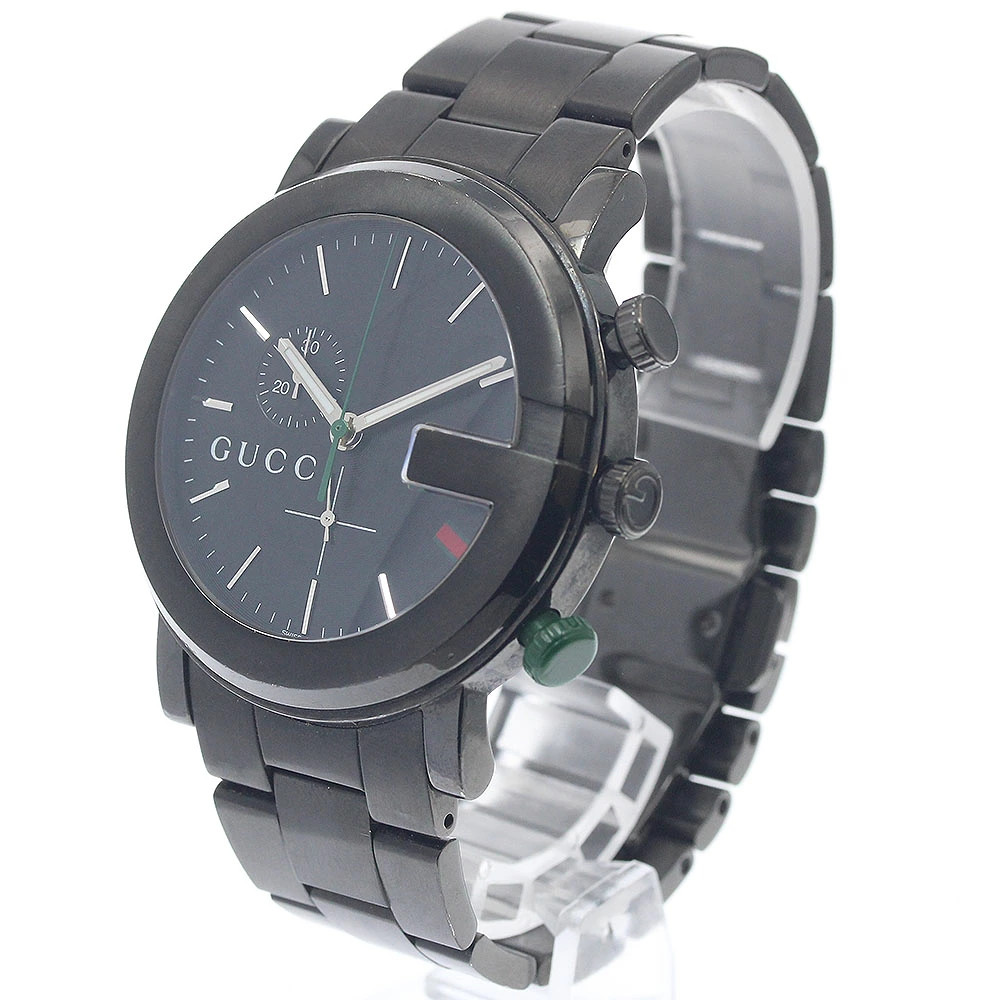 GUCCI 101M YA101331 G Chrono Small Second Quartz Men’s Watch Used