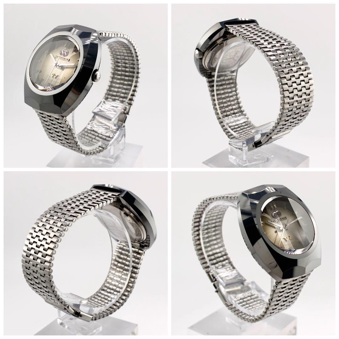Rado Balboa Men’s Automatic Watch Silver Cut Glass Japan 073747