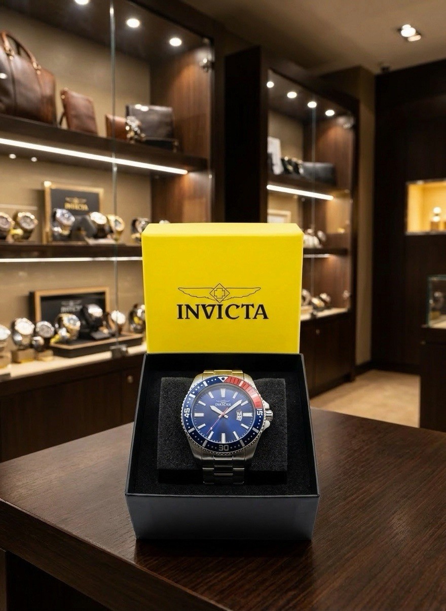 Invicta – Pro Diver Vigorum Men’s Watch – 48mm – Red/Blue