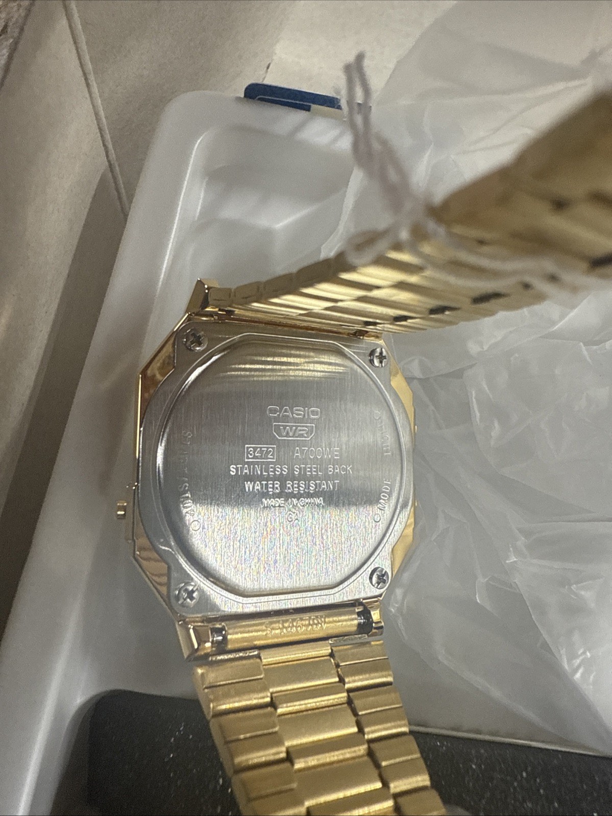 Casio Vintage Digital Gold Stainless Steel Quartz A700WEVG-9A Unisex Watch