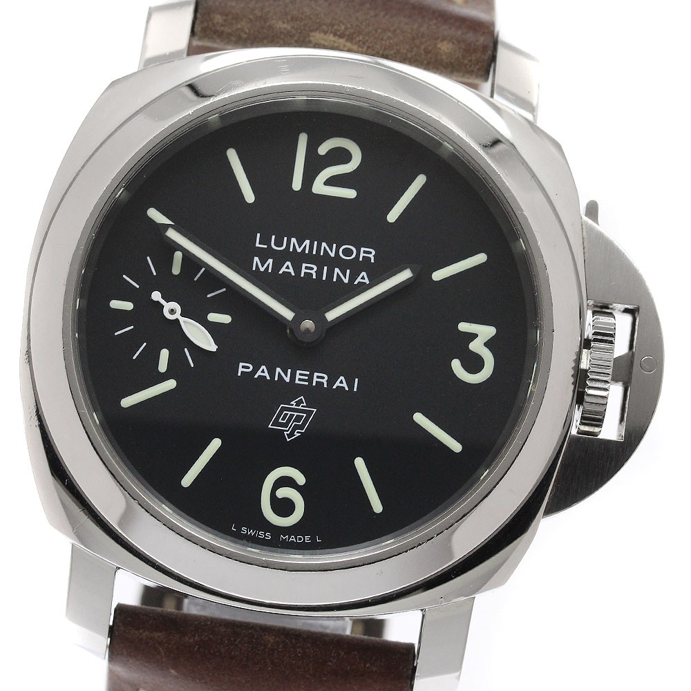 PANERAI Luminor Marina Logo Acciaio PAM01005 Hand Winding Men’s Watch_832365