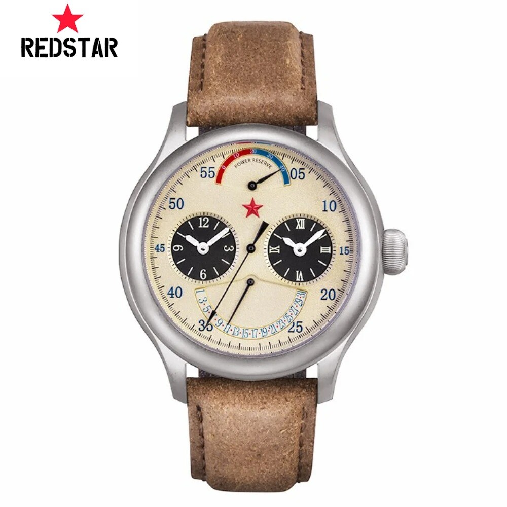 RED STAR SEAGULL ST2545 Dual-Time 42hrs Reserve Retrograde Automatic Watch 45MM