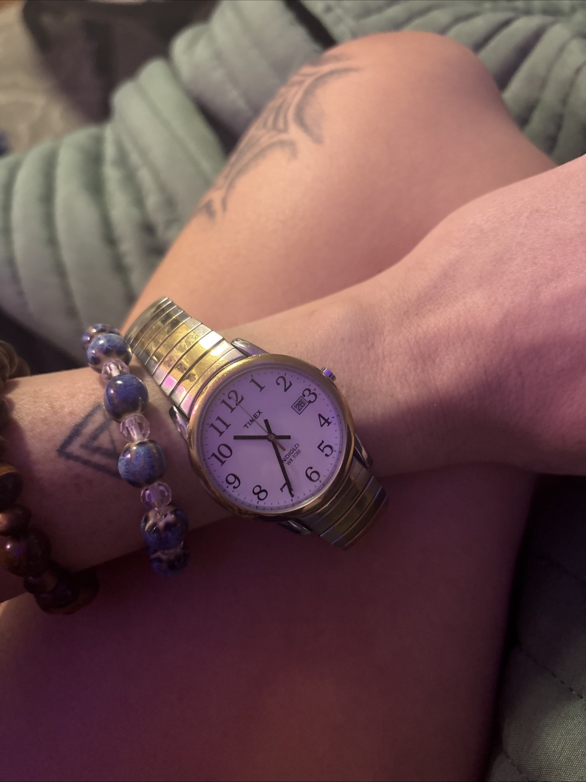 Vintage Timex Watch With Date Needs Battery