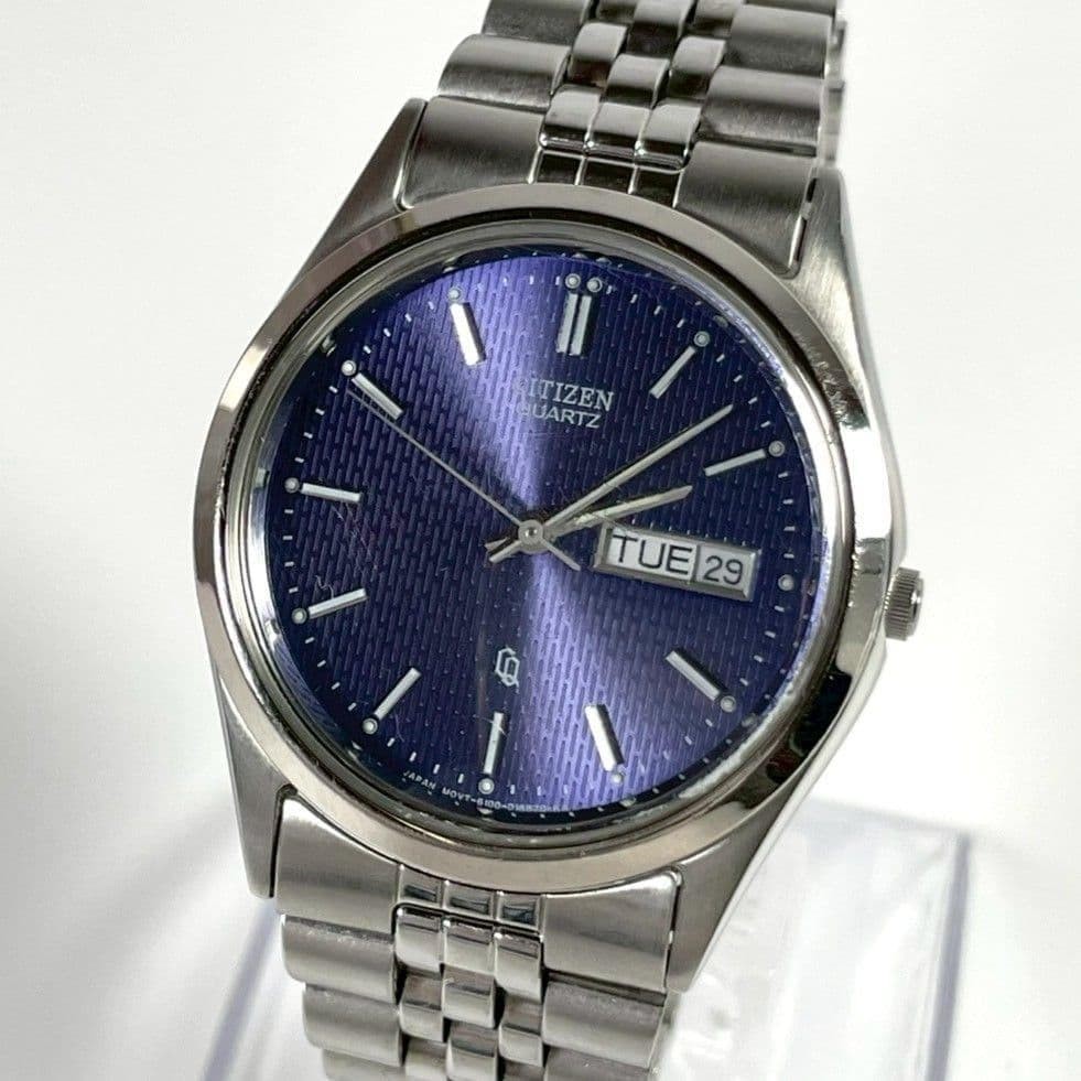 CITIZEN Wristwatch Unisex Adults Quartz Blue Dial Working