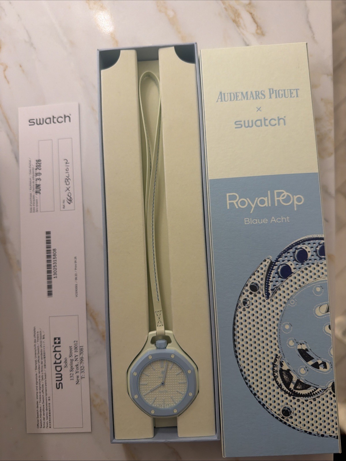 Swatch x Audemars Piguet Royal Pop Blaue Acht Light Green SSX03L101N JPN