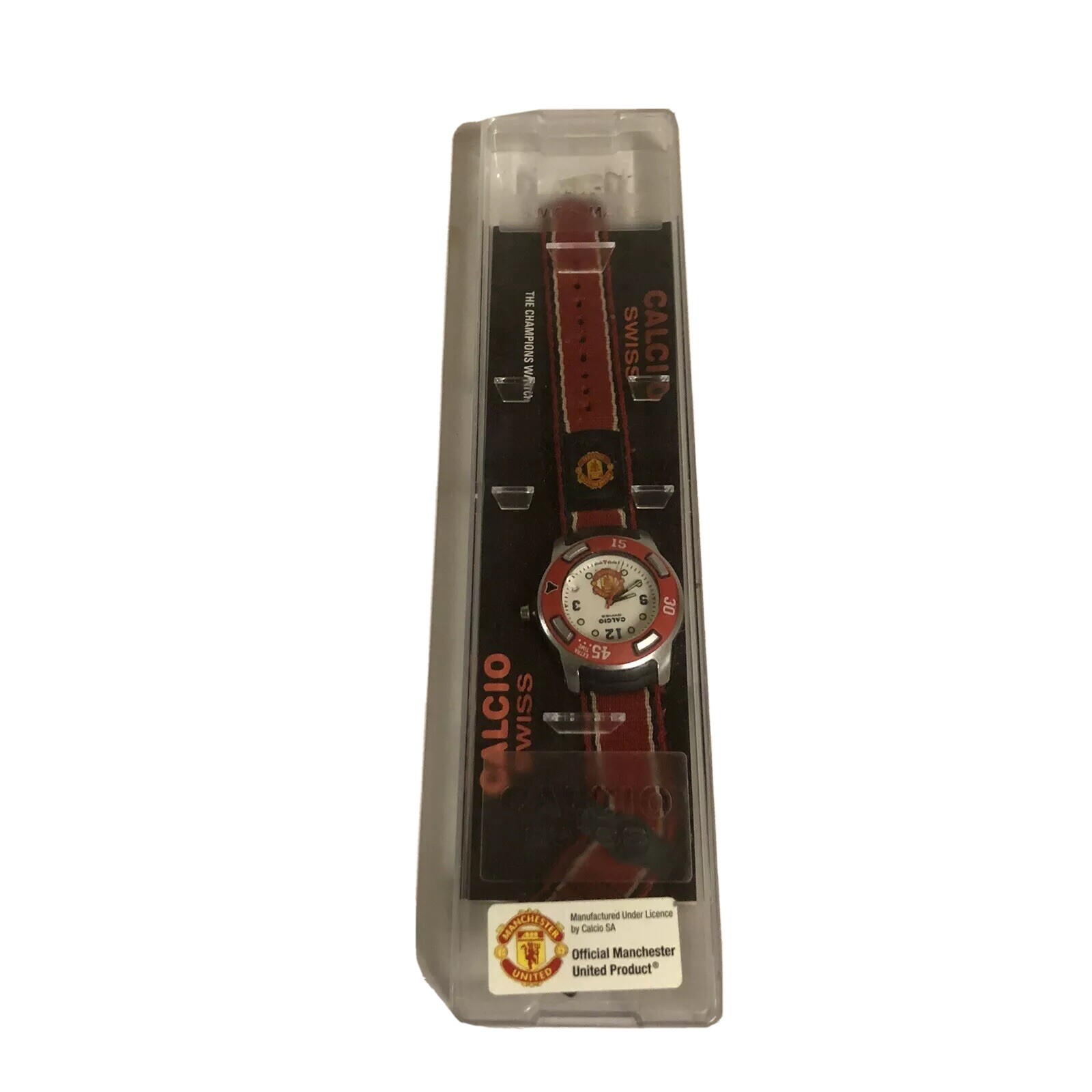 Vintage 1990s Manchester United Football Club Calcio SA Swiss Made Mens Watch