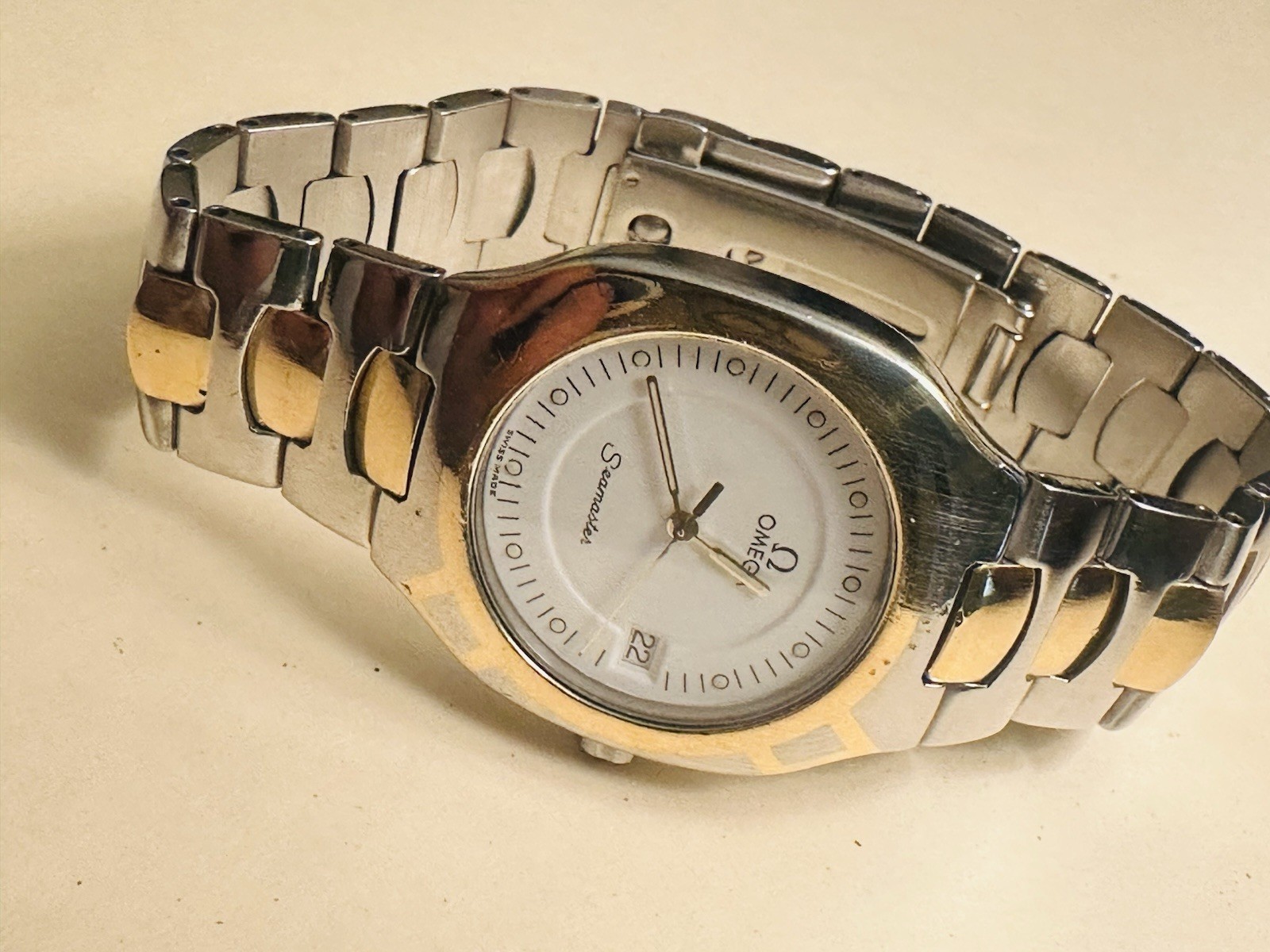 Omega Seamaster Polaris 18K Yellow Gold/SS Watch Ref. DB 396.1022, circa 1987