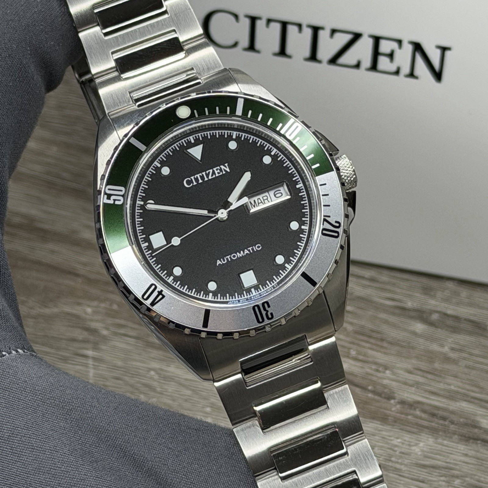 NEW✅AUTOMATIC✅ Citizen Day Date Black Dial Steel Men’s Watch NH7531-50E $675