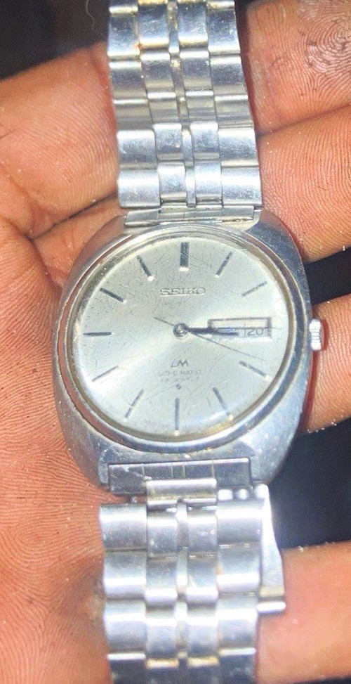 Seiko LM Automatic Day/Date Silver Dial 36mm Stainless Steel Bracelet 5606-8020