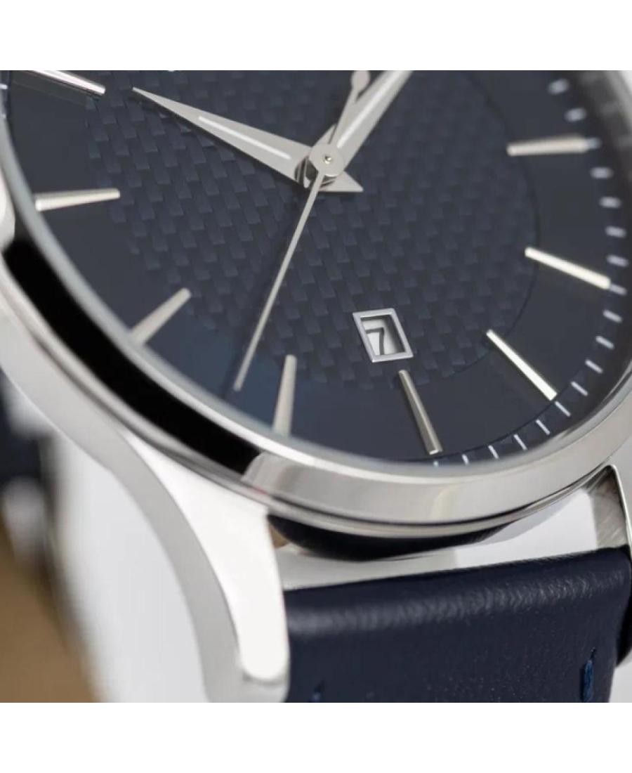 JACQUES LEMANS Men Analog Quartz Casual Watch Classic Dress Blue Dial Waterproof