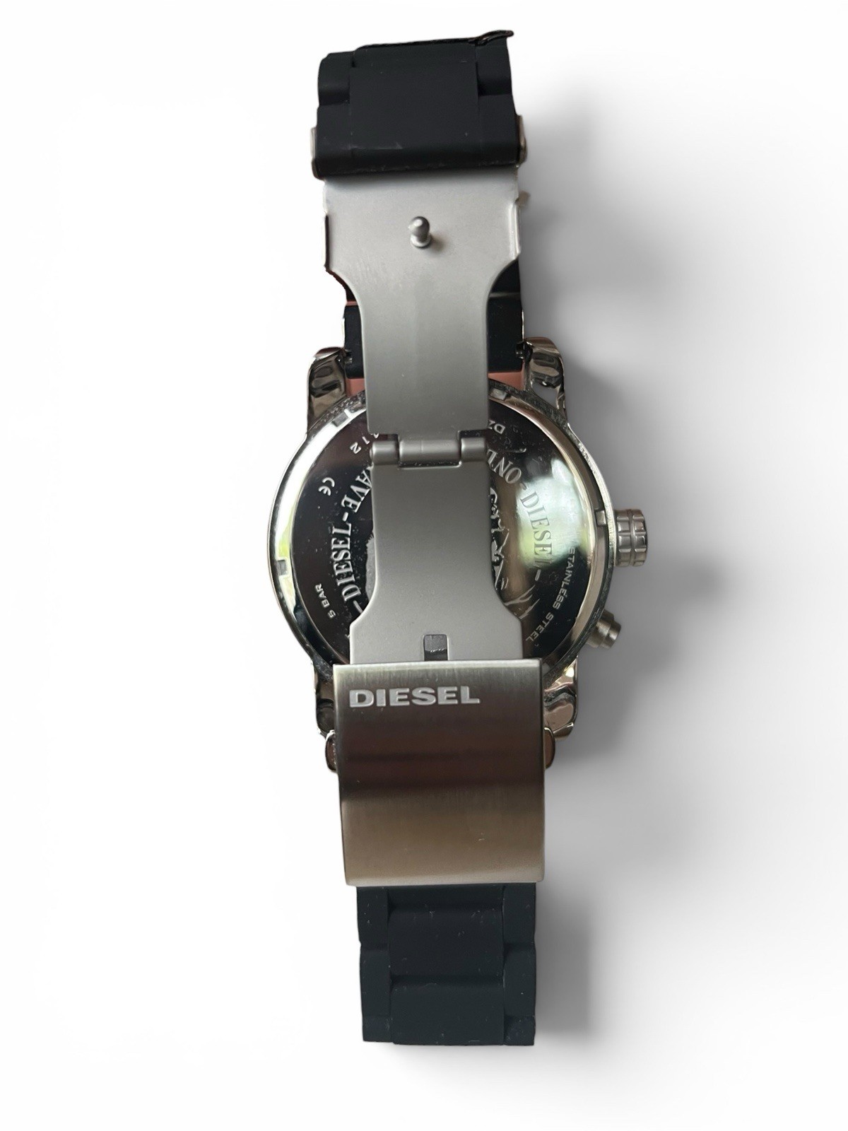 Diesel DZ4255 Oversized Chronograph Black Silicone Men’s Watch 58mm