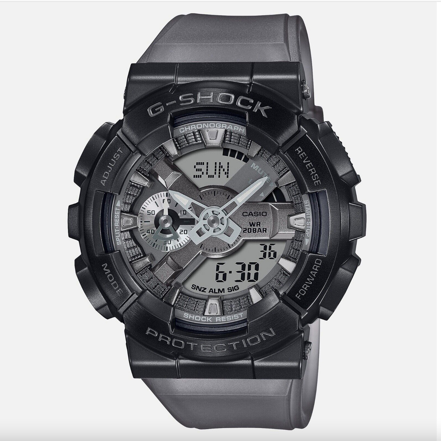 Casio G-Shock Limited Edition Ana-Digi Matte Black Bezel Watch GM110MF-1A