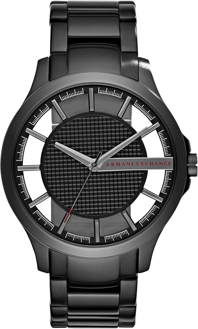 Armani Exchange 46mm Men’s 3-Hand Black Stainless Steel Watch AX2189 *NEW IN BOX