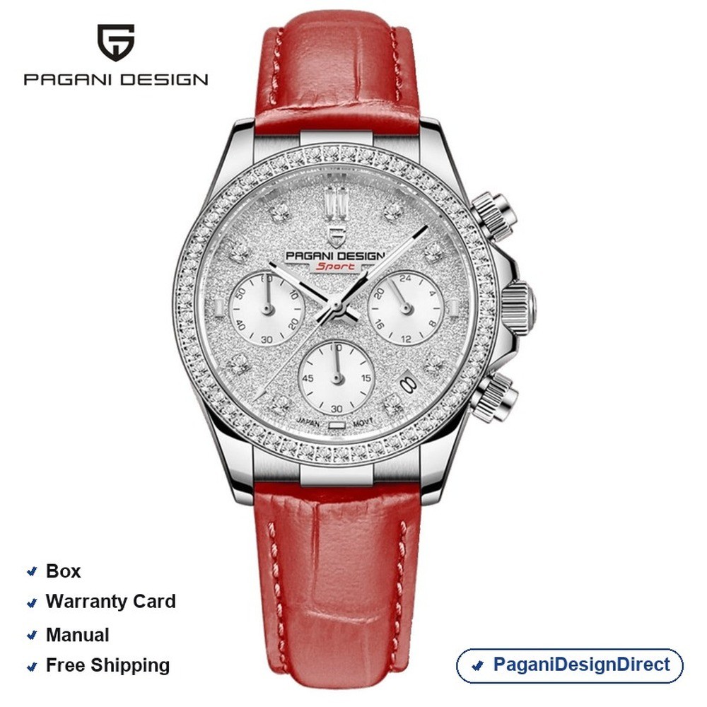 Pagani Design PD-1730 Red Stainless Steel Quartz Women’s Watch