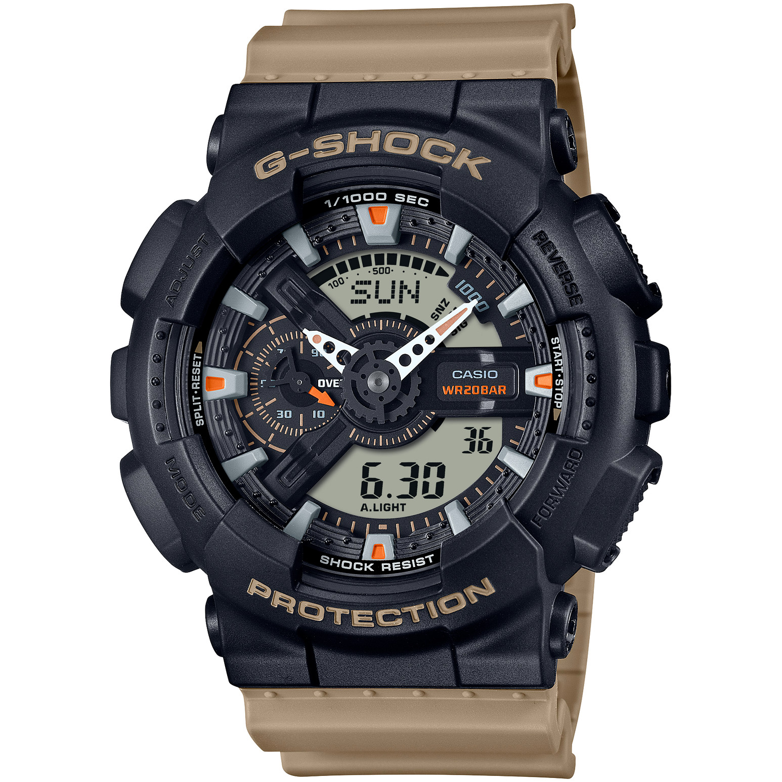CASIO G-SHOCK GA-110TU-1A5JF Two Tone Utility Colors Analog Digital Watch 51.2mm