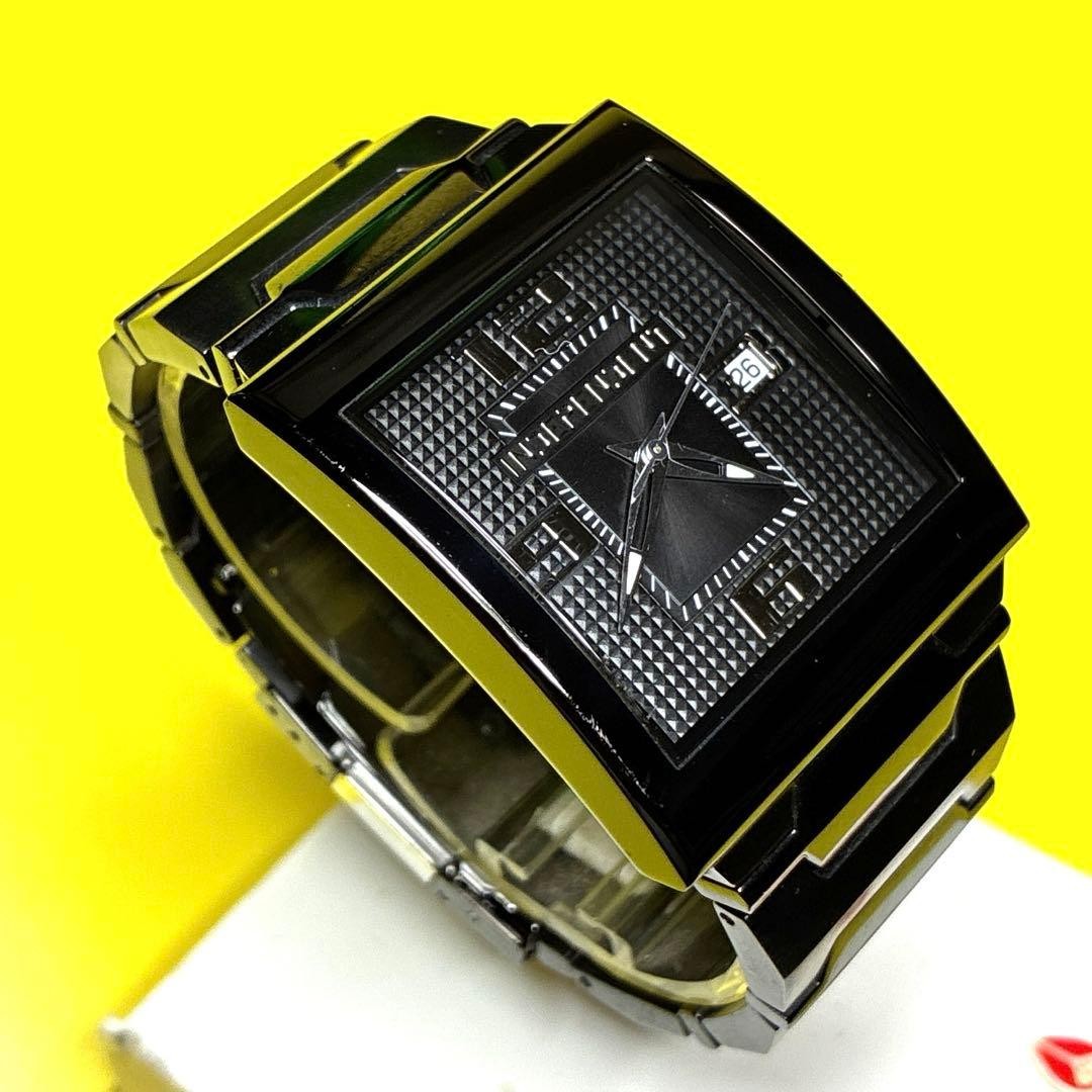 Citizen Independent Watch Square Case Big Indexes 17cm Wrist Analog Quartz