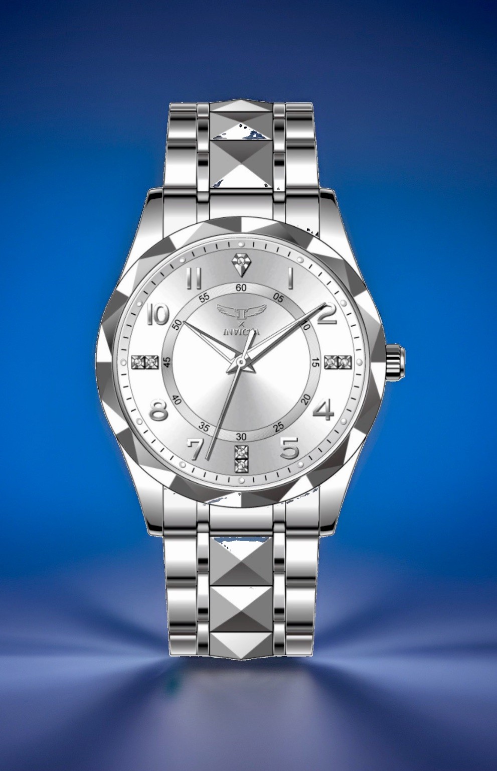 Invicta Specialty I, 41mm, WR 30m, New/Box/3yr Warranty, 8”, Silver Tone, 69026