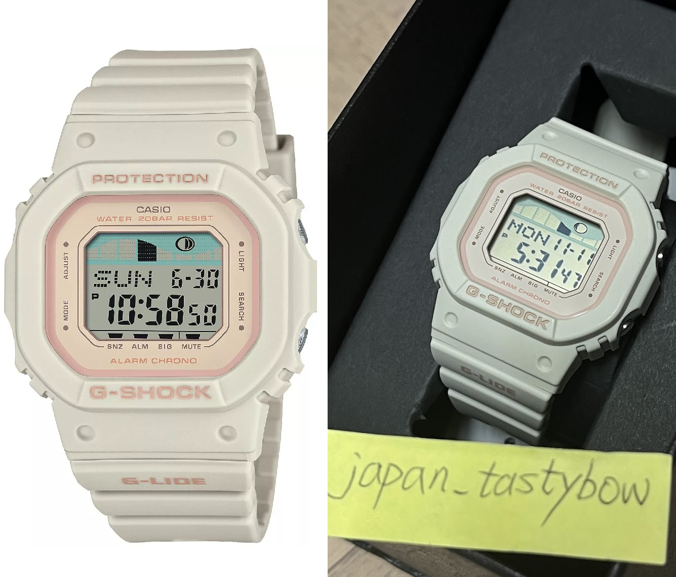 CASIO G-SHOCK NEW BOX GLX-S5600-7JF G-LIDE Tide Moon Data Digital Women Watch