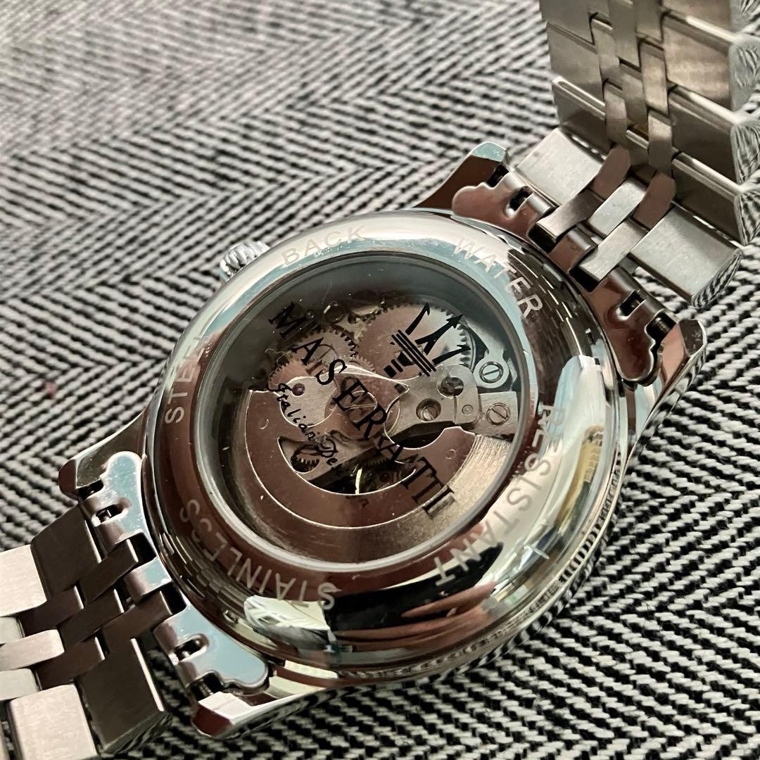 Maserati Automatic Skeleton Men’s Wristwatch Excellent Condition