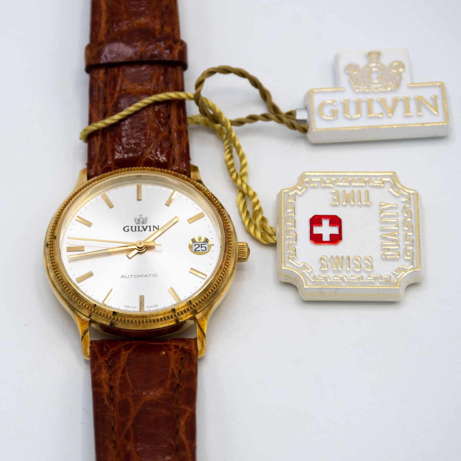 Watch G U L V I N aut. 18kt gold case and buckle case and buckle CAS.9