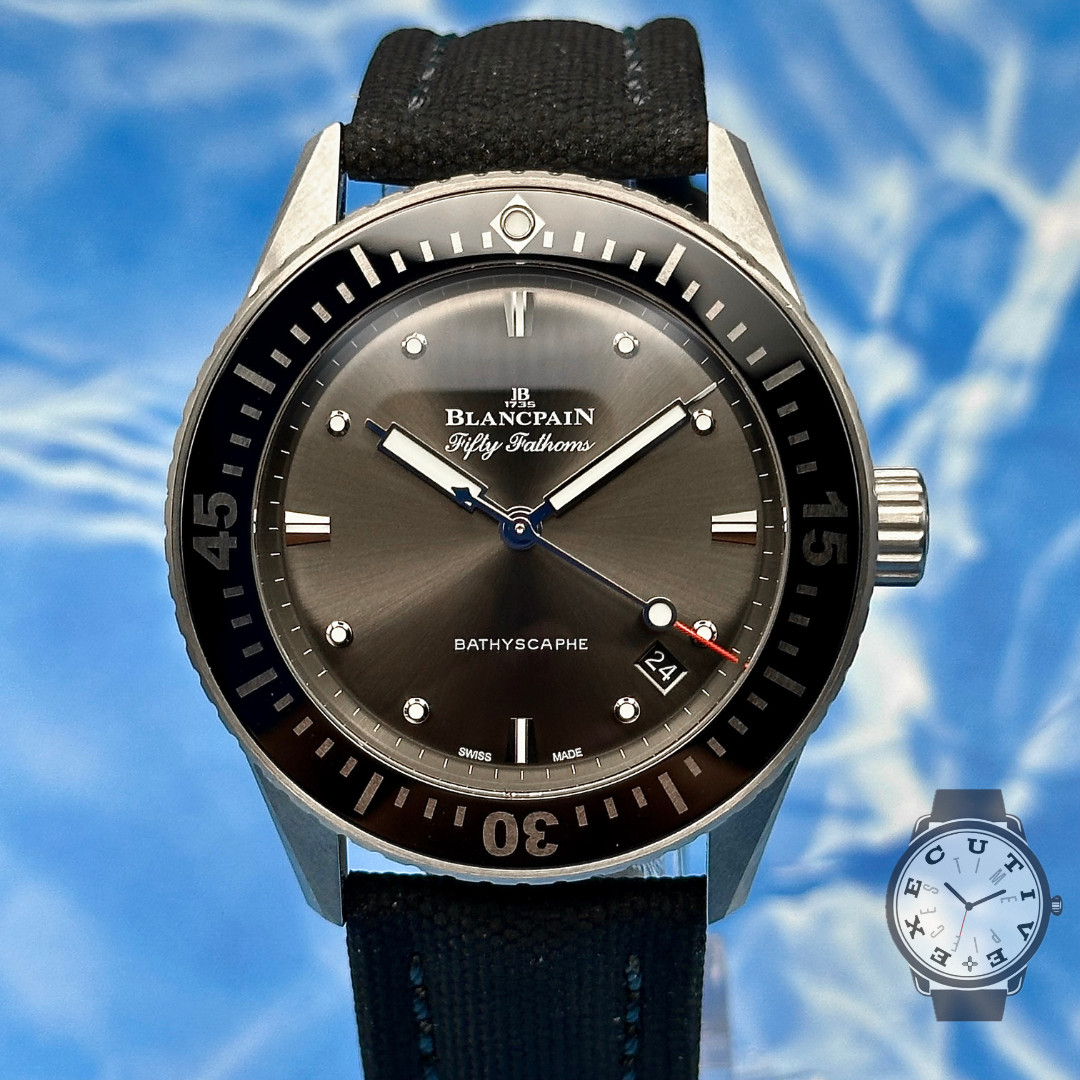 2026 Blancpain Fifty Fathoms Bathyscaphe 38mm Diver 5100B-1110-B52A NEW Unworn