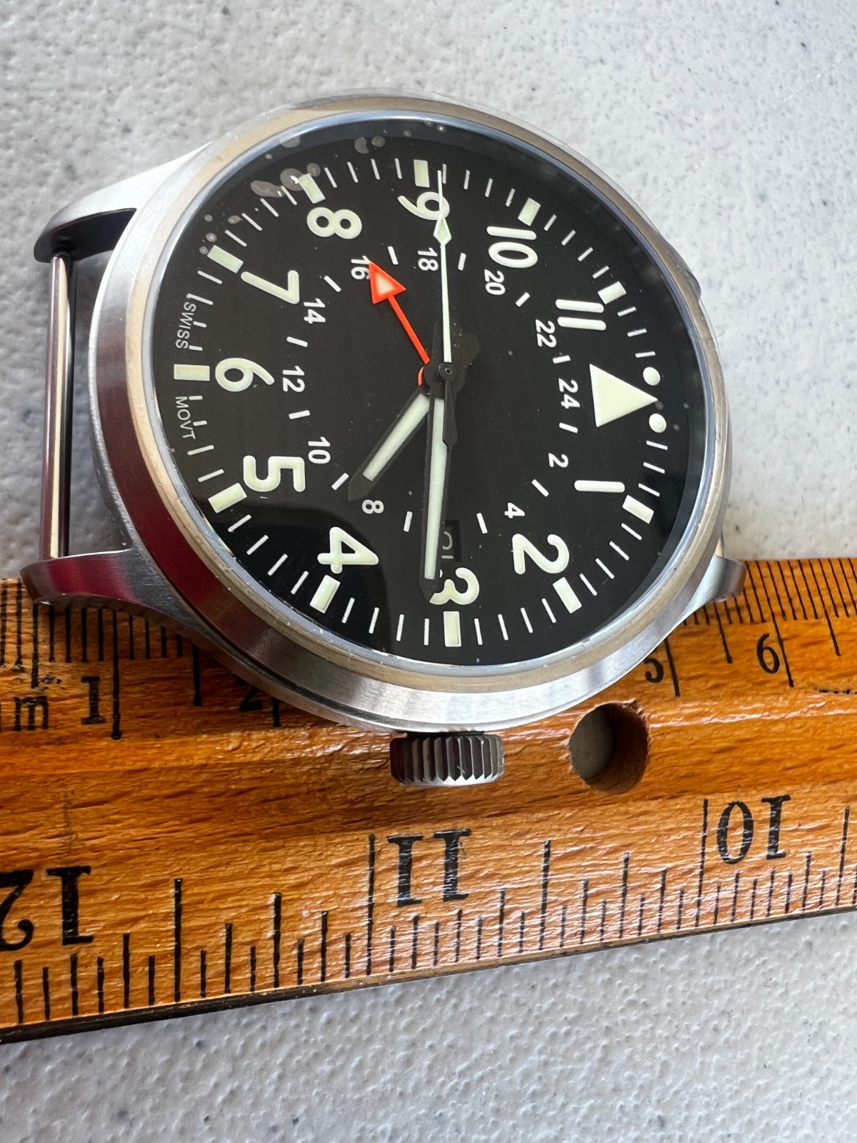 County Comm Maratac 44m Large Titanium GMT Plain Dial Watch Gen 2