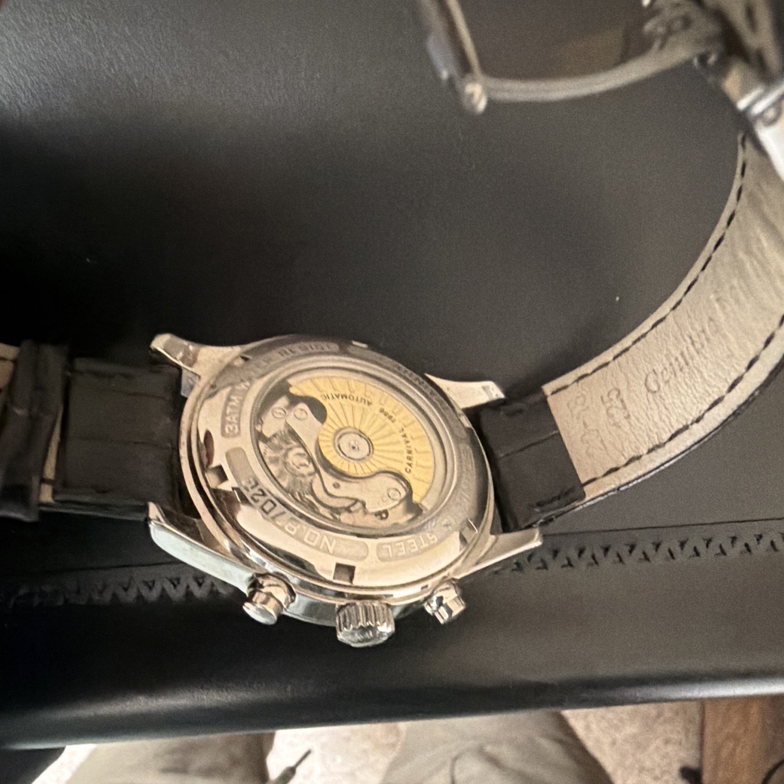 Carnival 1986 Automatic Chronograph Moon Phase Tachymeter 43mm Silver Dial