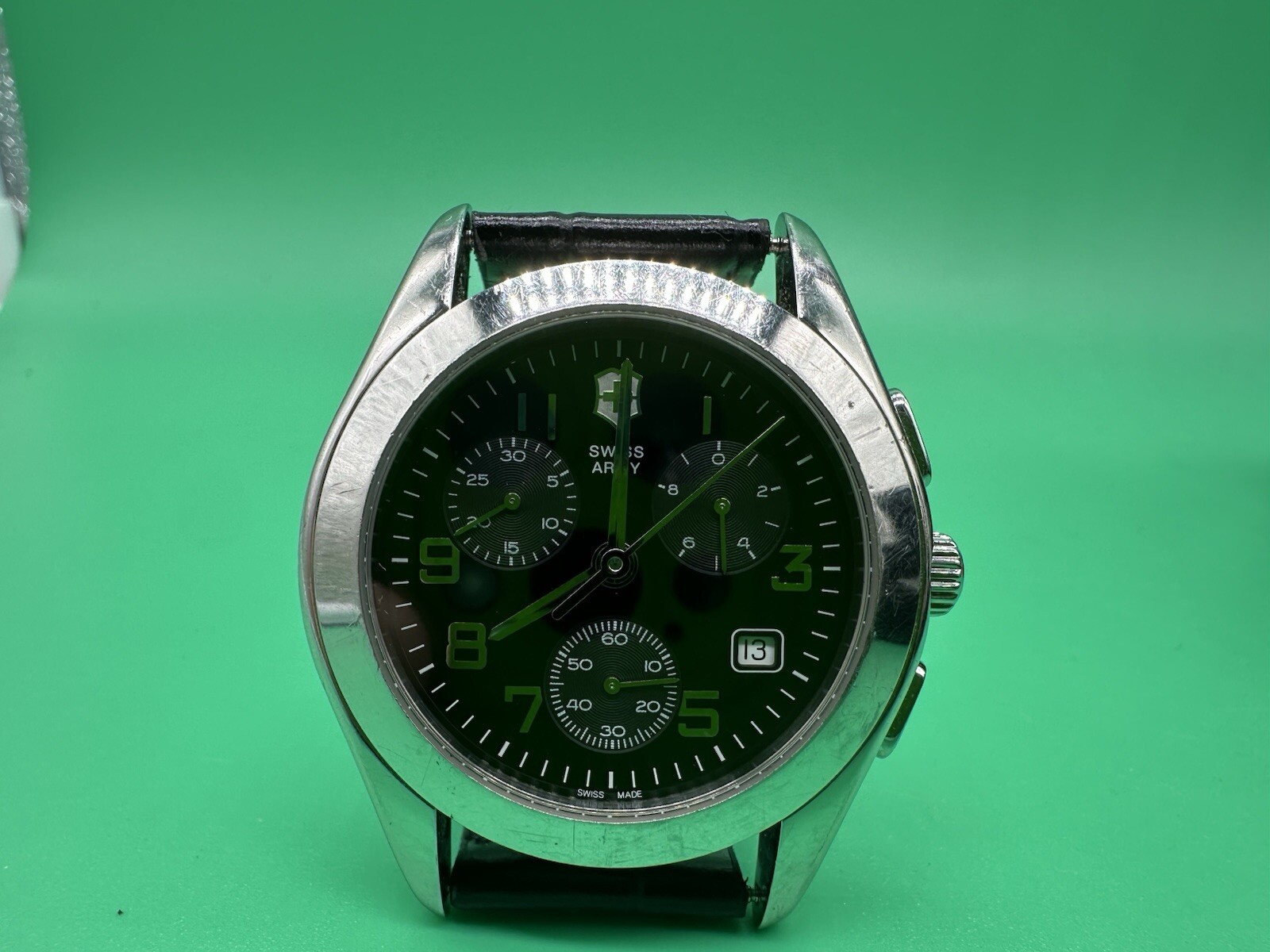 Victorinox Swiss Army 24668 Alliance 22 Jewels Men’s Chronograph – New Battery