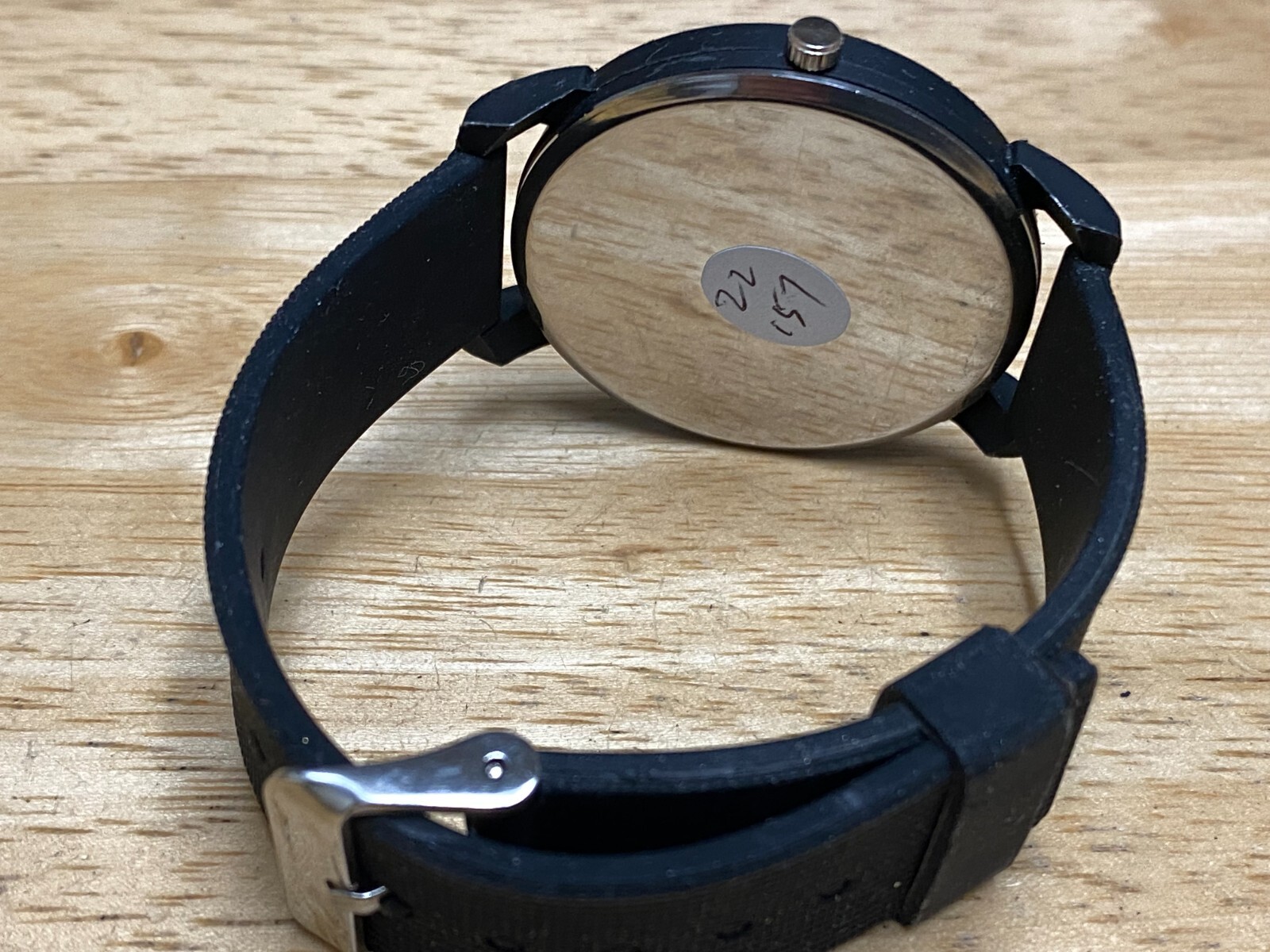 Pendleton Whisky Quartz Watch Men All Black Analog Rubber Band New Battery