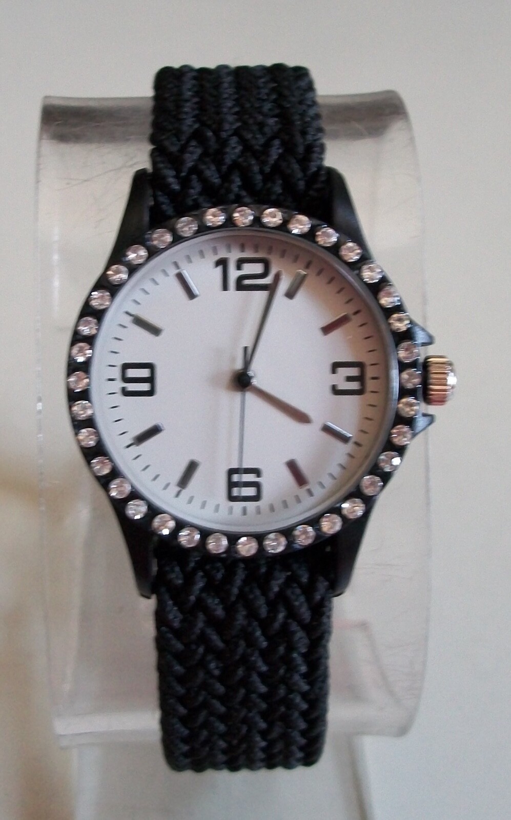 Black, Blue, Pink, White Fashion Rhinestone Girl’s Women’s Some Stretch Watch