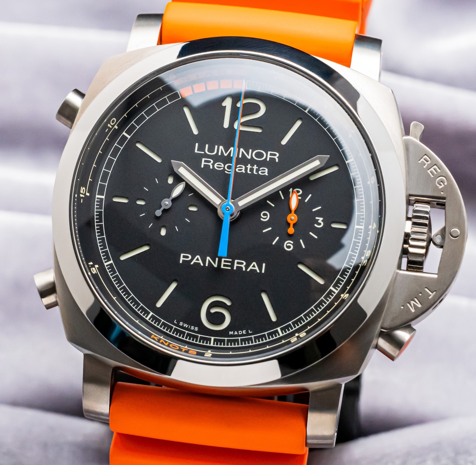 Panerai 526 Luminor Regatta Flyback $19K MSRP Titanio 47mm PAM00526 PAM526 PAM
