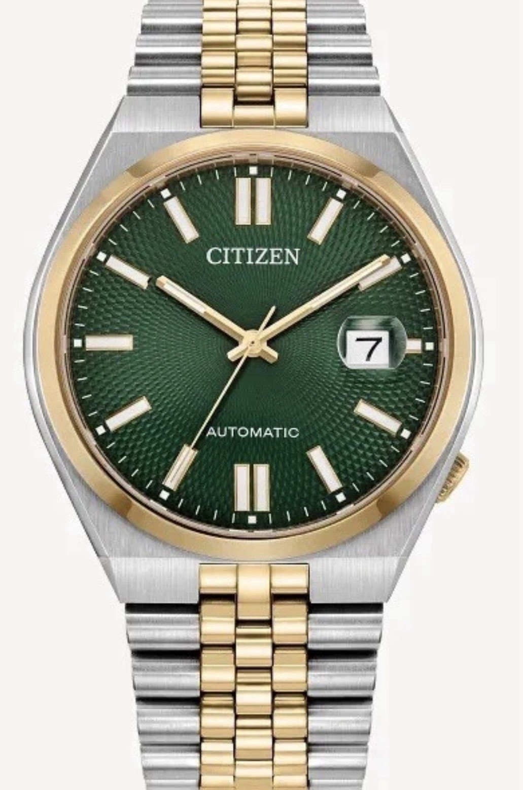 Citizen Men’s Watch Tsuyosa Automatic Green Dial Two Tone