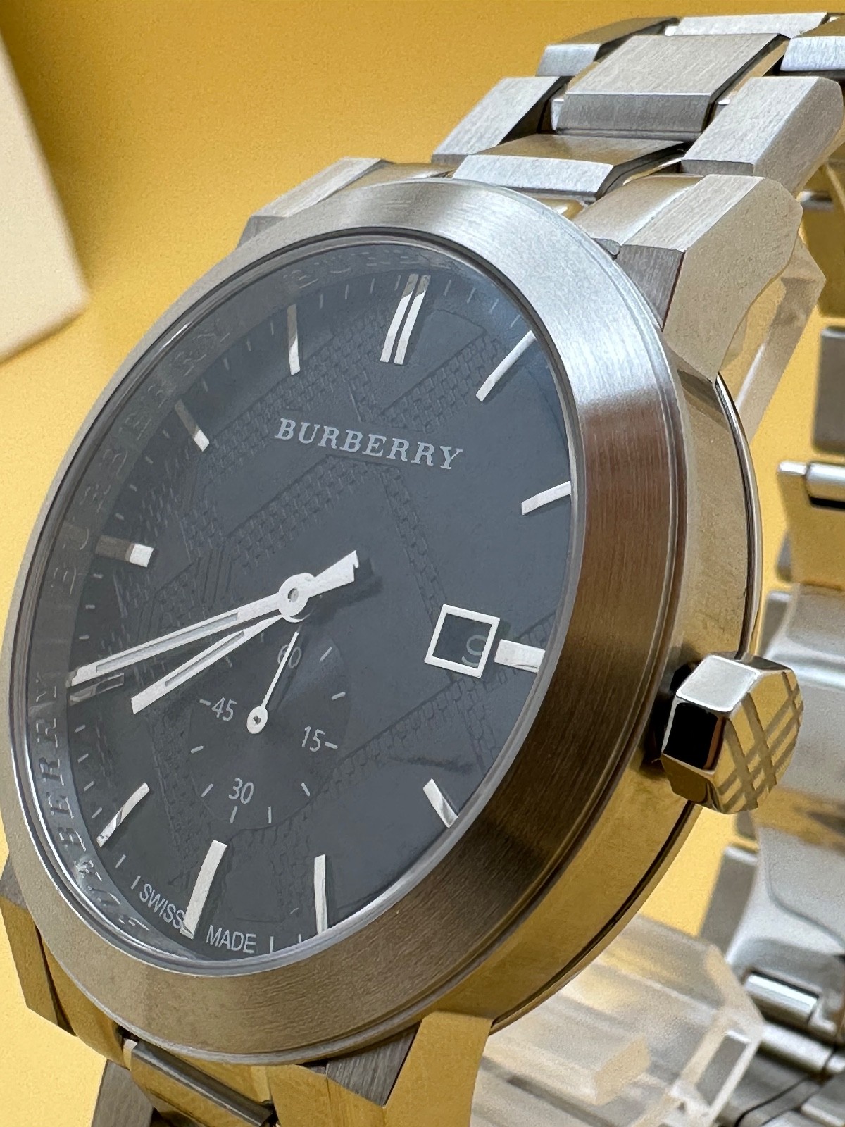 BURBERRY The City BU9901 Black Dial Stainless Steel Men’s Watch