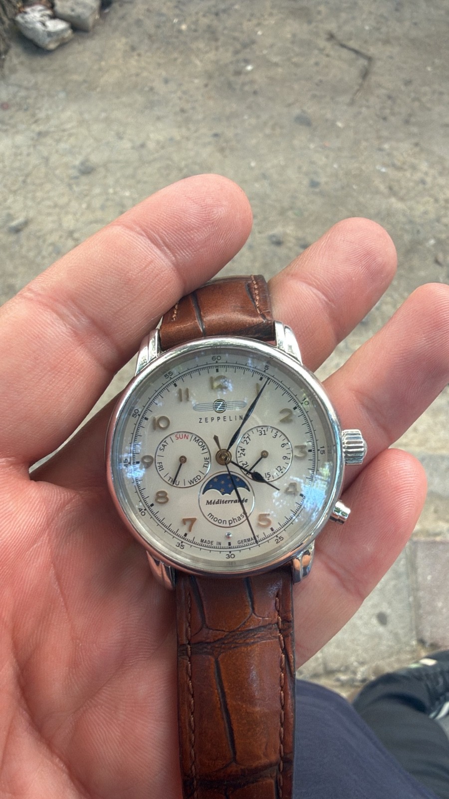ZEPPELIN Men Quartz Casual Watch Classic Dress Waterproof Round 36mm