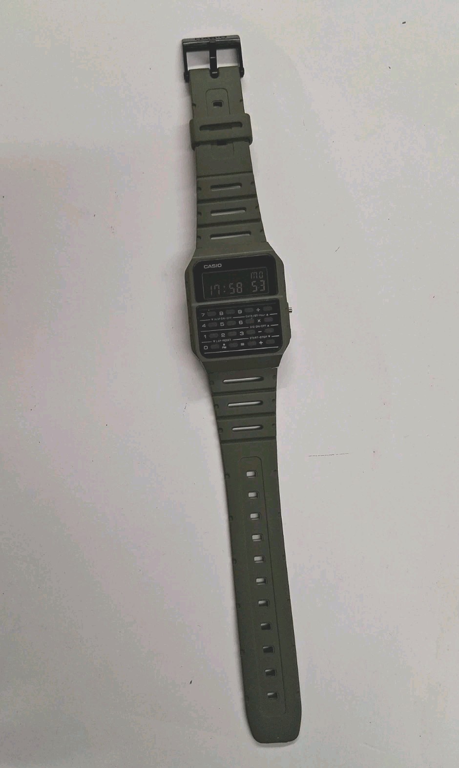 Casio Databank Calculator Men’s Olive Green Watch – CA-53WF-3B