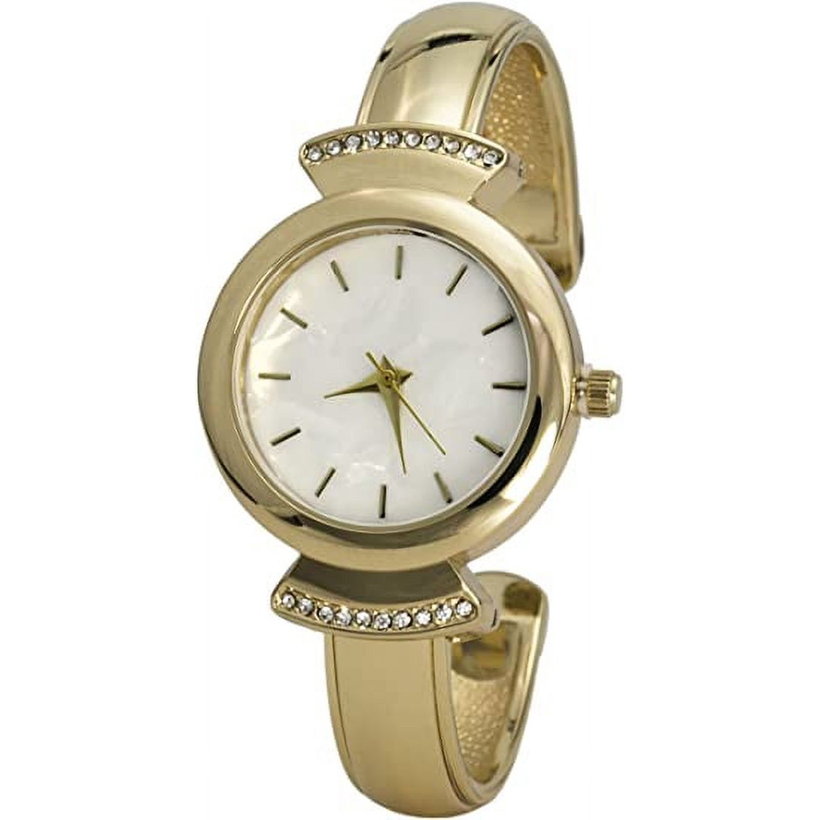 Blekon Women’s 28mm Cuff Bangle Watch with Mother of Pearl Dial – Classic Design