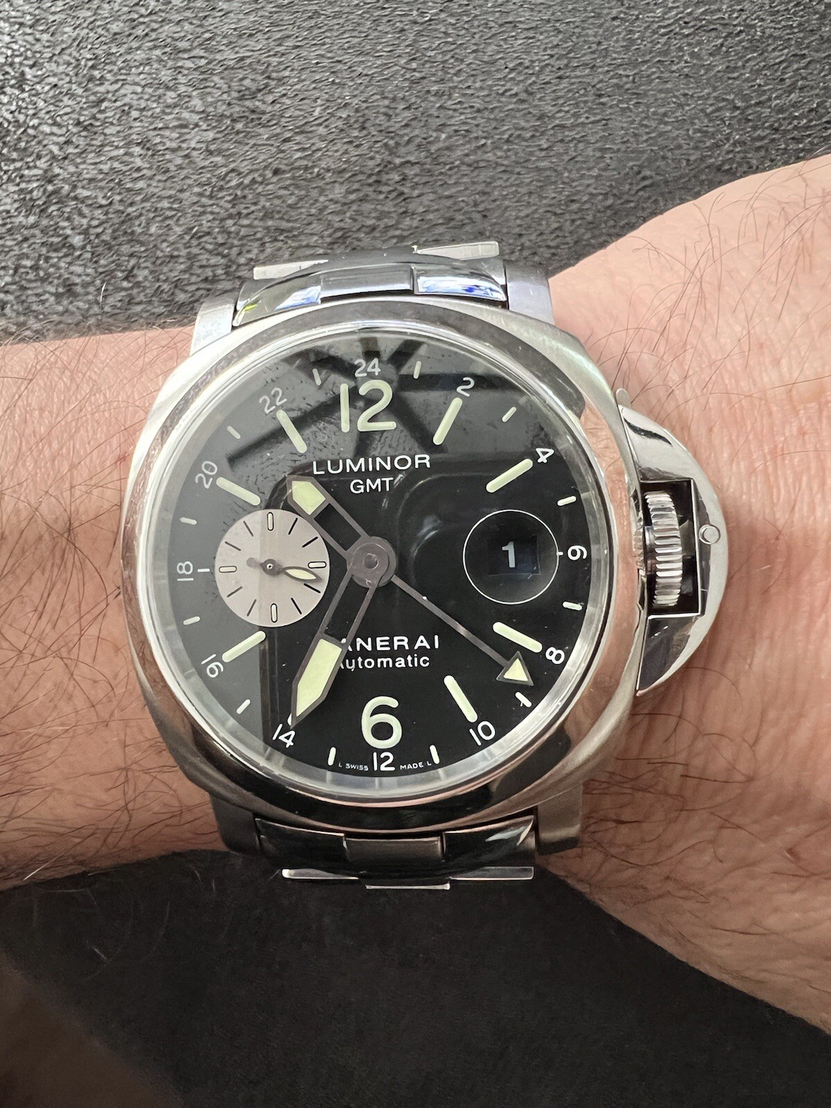 PANERAI LIMITED EDITION TITANIUM/SS OP6634 Full Box, Papers, Service Records!!!