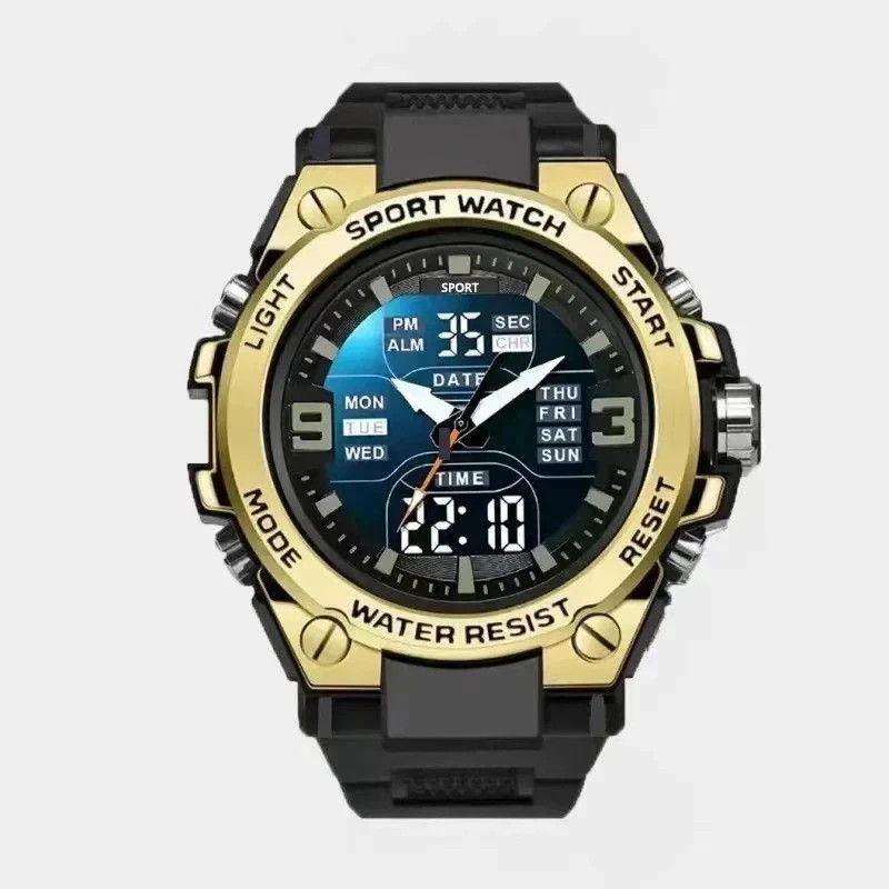 Mens Military Style Sports Digital Watch – Waterproof/Multiple Colours UK.