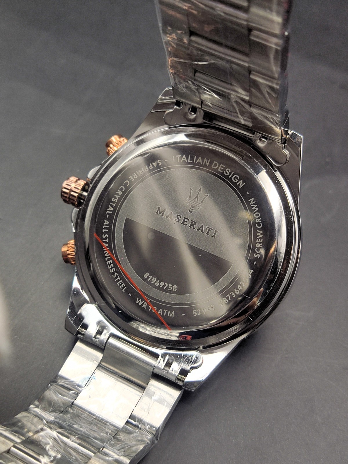 #Refurbished Maserati Chronograph Date Indicator Silver Dial Men’s Wrist Watch