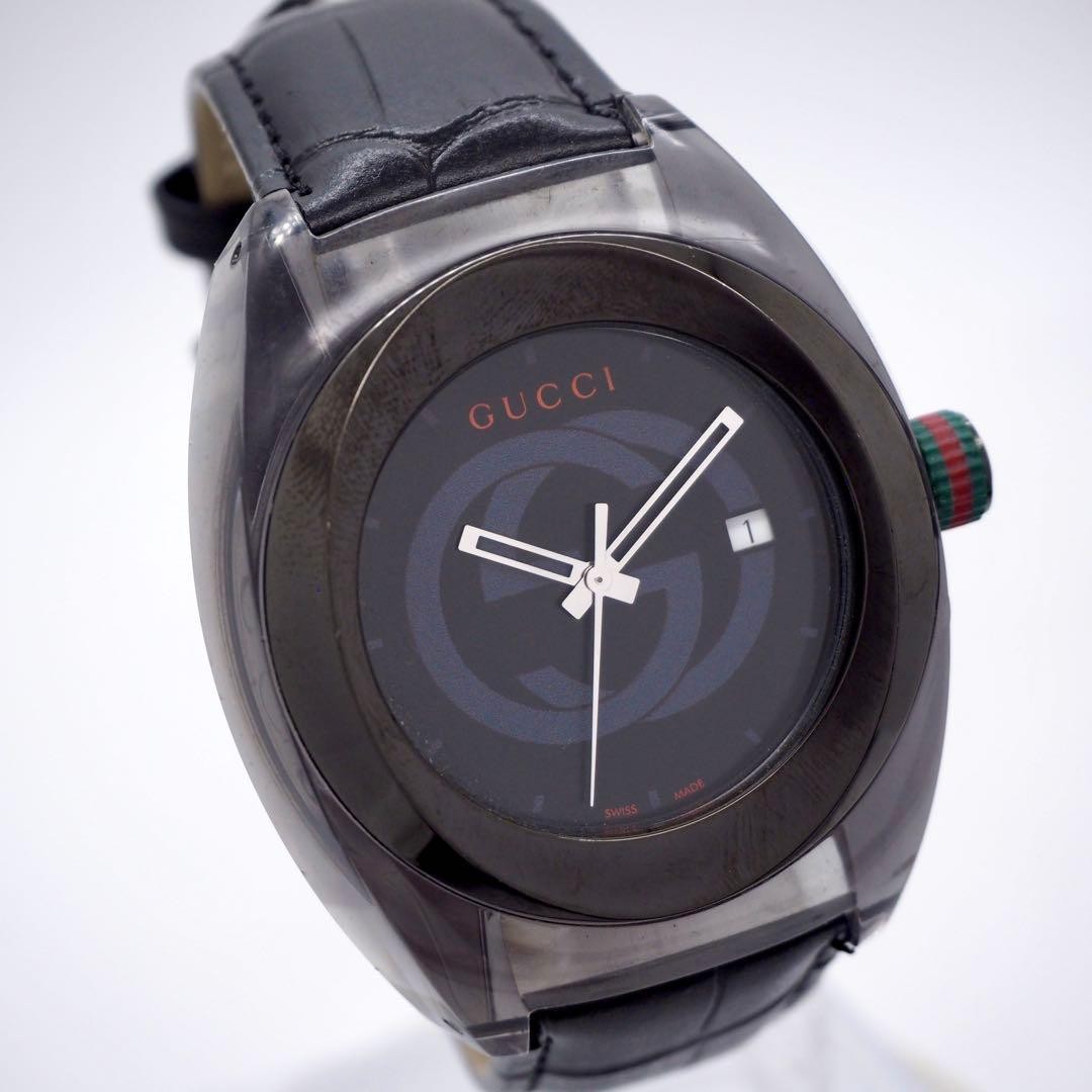 Working GUCCI Men’s Watch Sync 137.1 Date Black