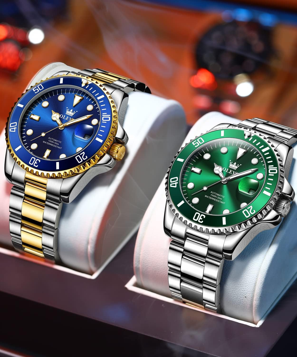 Luxury Men’s Waterproof Automatic Watch – Big Face & Luminous Design