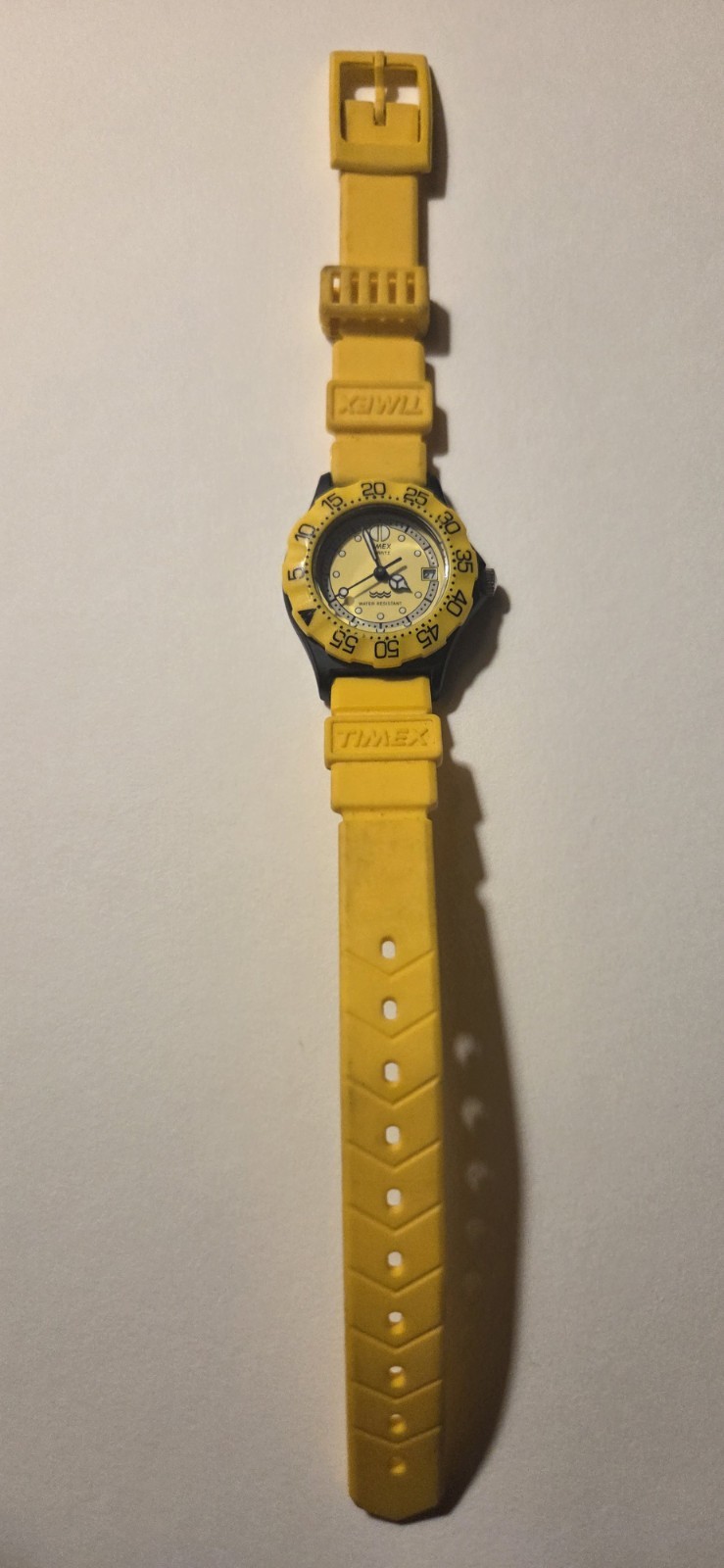 Vintage Timex F1 Huer Formula Style Watch Yellow Rare Colorful Yellow