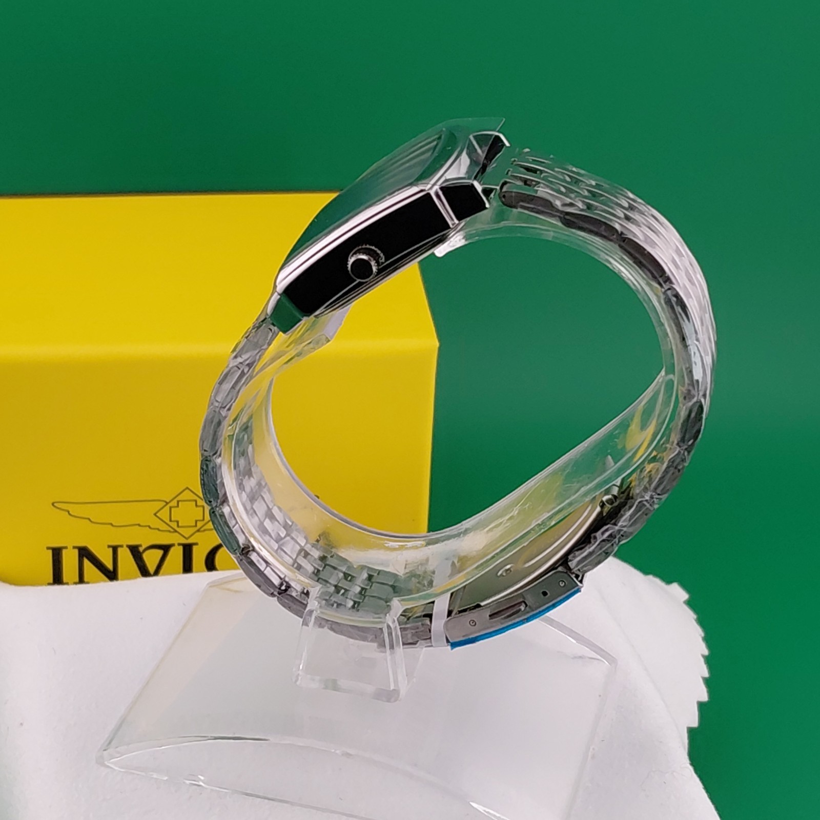 Invicta Men’s Specialty Blue Dial Rectangular Dress Watch Box & Tags 43151