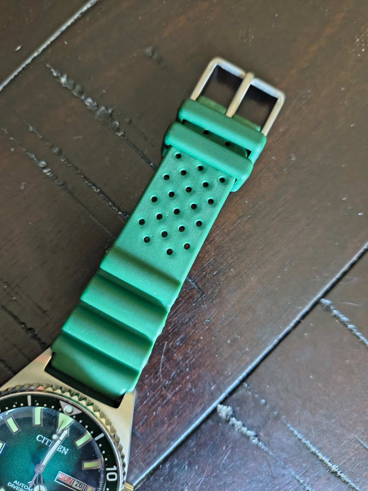 Citizen Promaster Diver Automatic ny0121-09x Green Face and Strap with Box