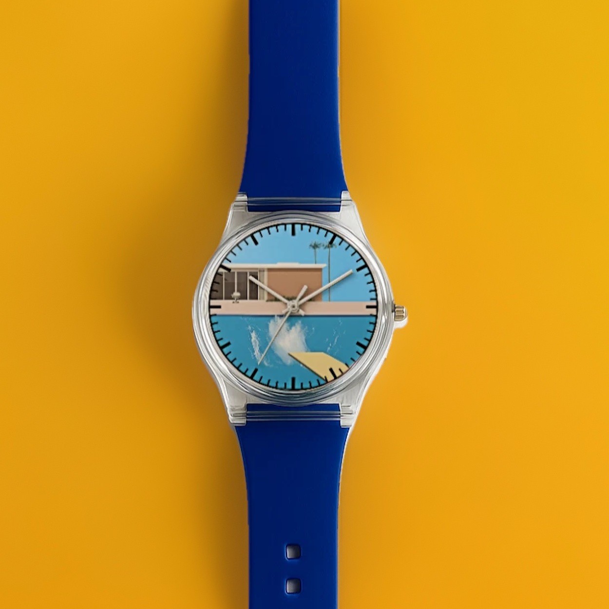 David Hockney Bigger Splash Tribute Pop Art Francis Bacon Wrist Watch Wristwatch
