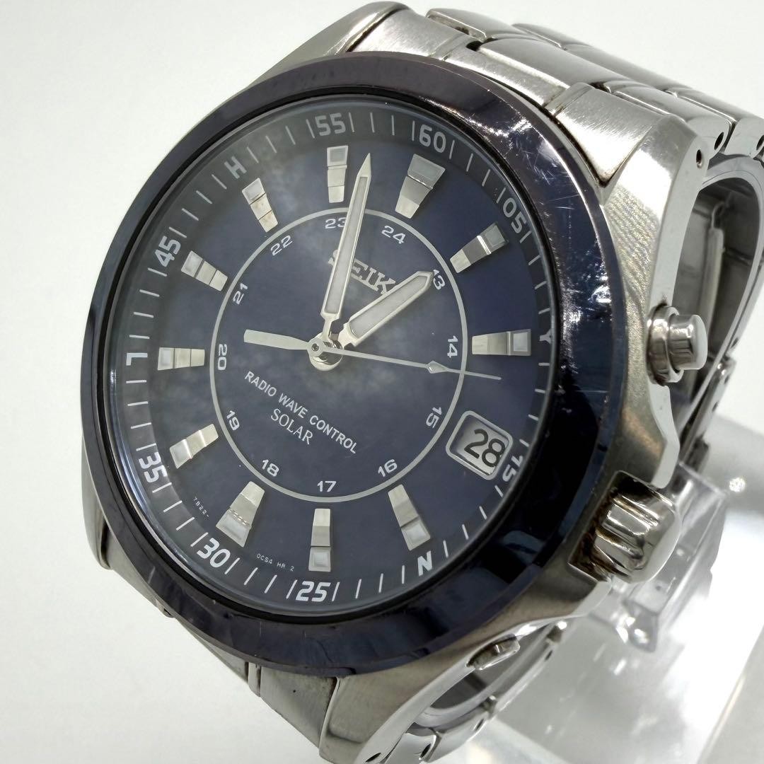 [Working Condition] Excellent Condition SEIKO Spirit Men’s Watch, Blue Dial,