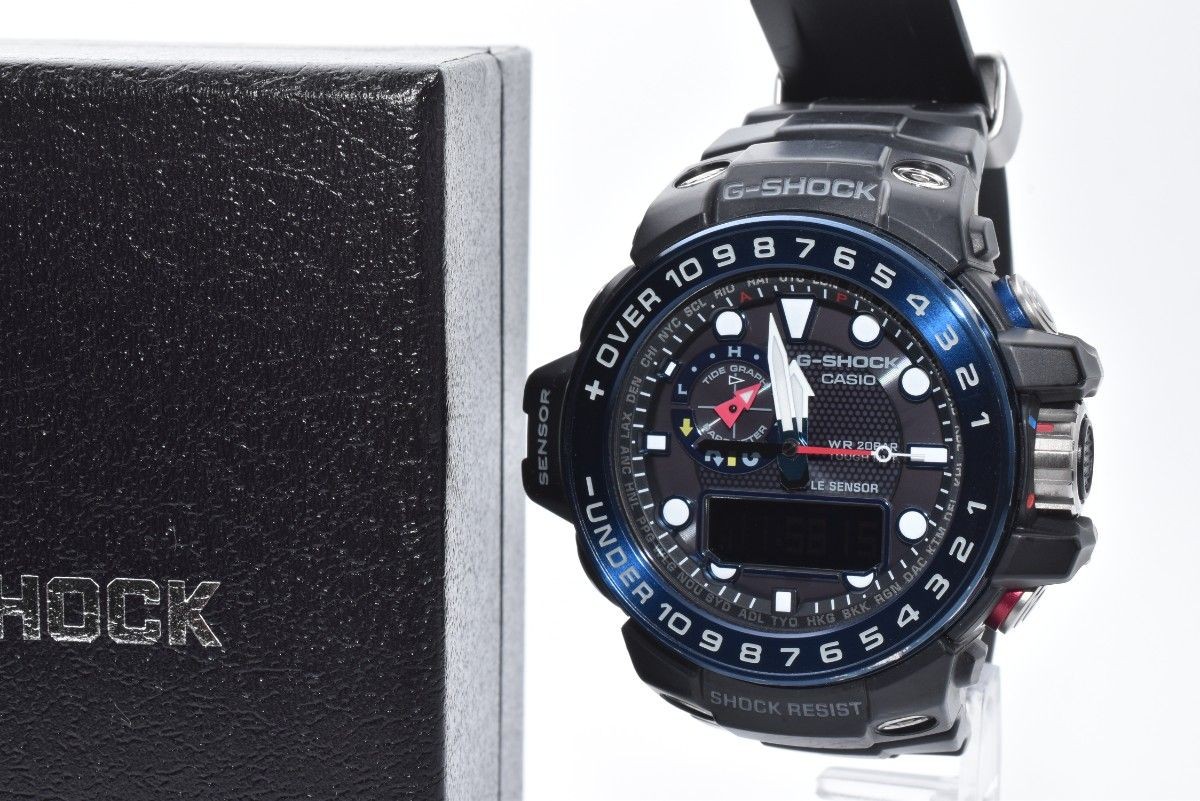 CASIO G SHOCK Gulfmaster GWN 1000B 1BJF Wristwatch