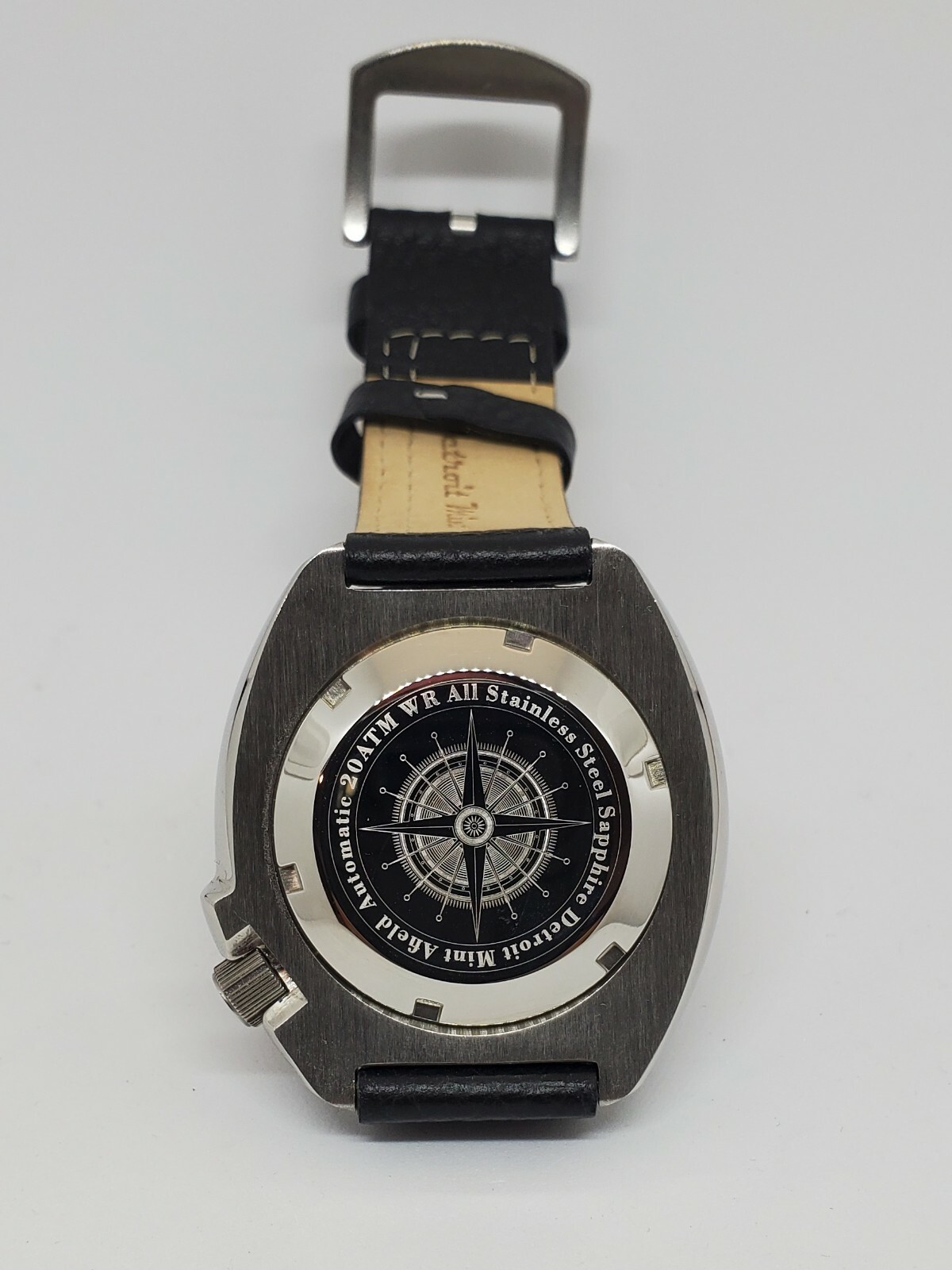 Detroit Mint Afield Explorer Field Watch NH36 Sapphire Black Dial
