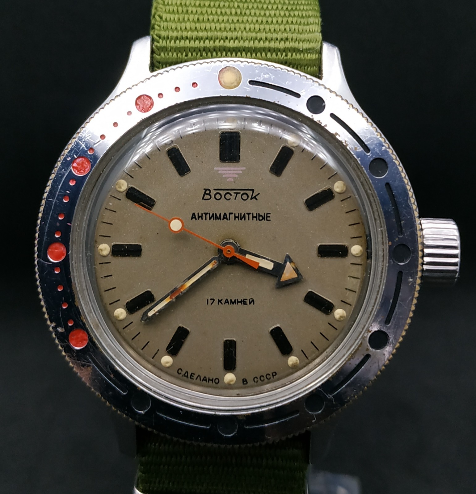 Retro Military USSR Men’s Watch Vostok Amphibia Mechanical Wostok Soviet ARMY ⭐